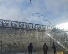 Монтаж вентеляторной фермы