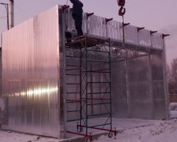 Монтаж сушильной камеры MJR 50